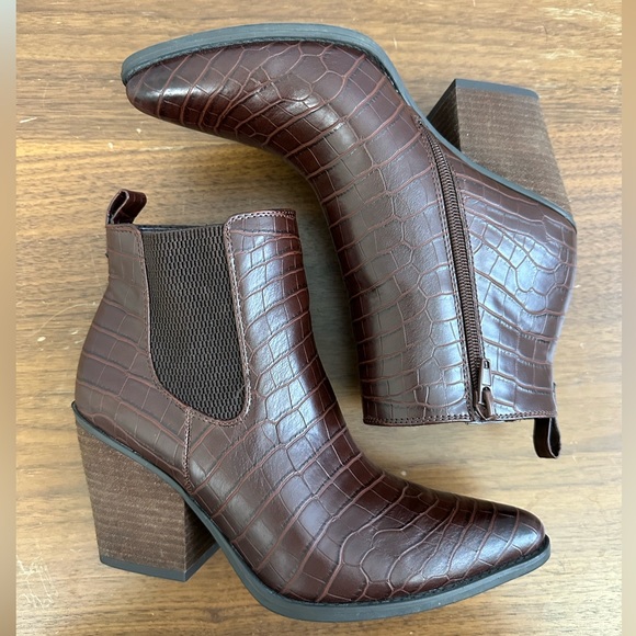 Soul Naturalizer Micah Heeled Ankle Booties in Brown Women’s Size 7.5 - Picture 5 of 8
